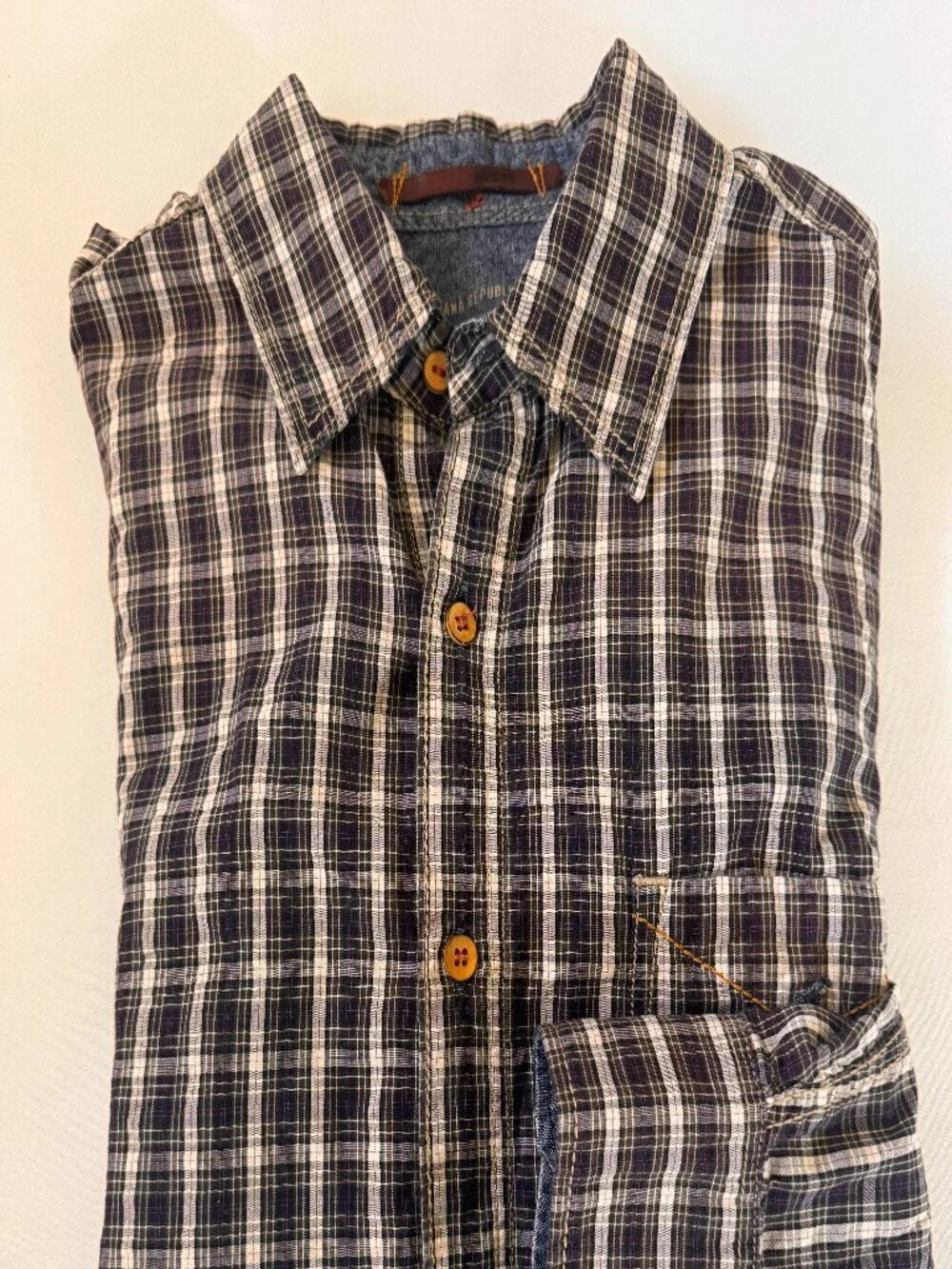 Weekend Favorite! Banana Republic Purple Plaid Button-Down Shirt